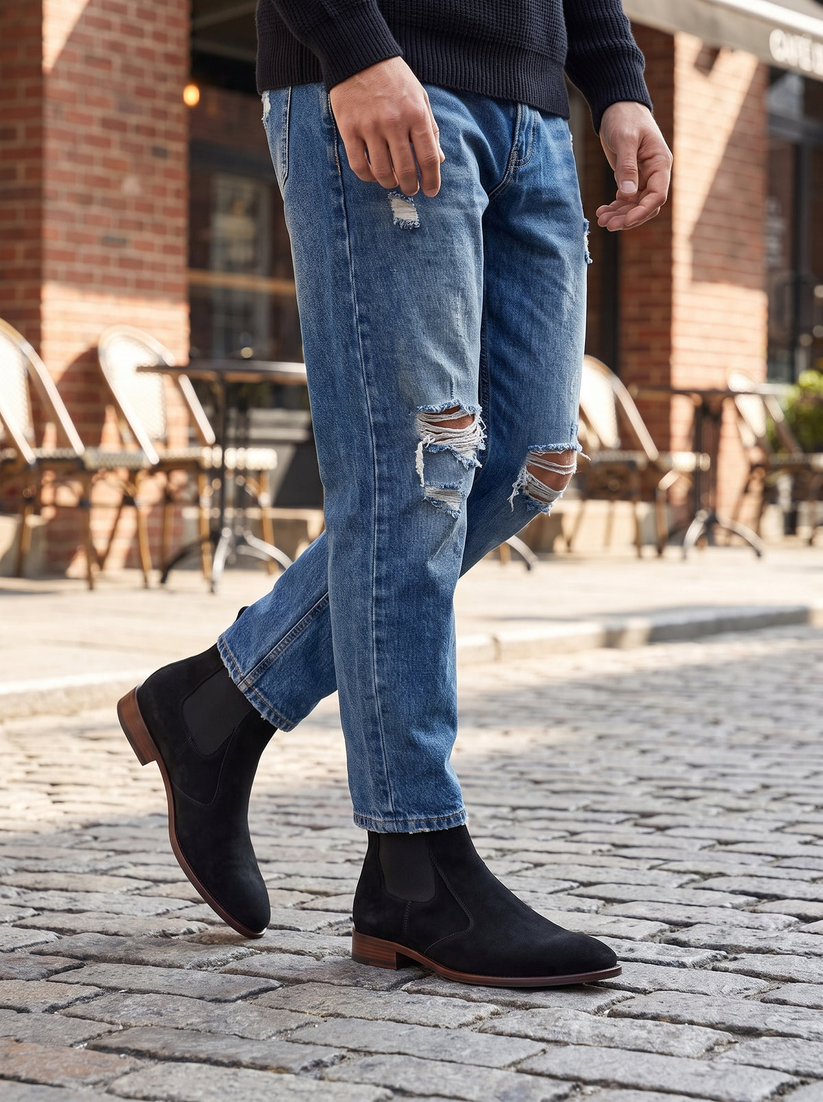 Eclipse Suede — Premium Suede Chelsea Boots | D.